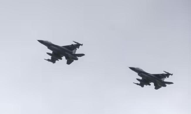F-16 fighter jets were scrambled.
