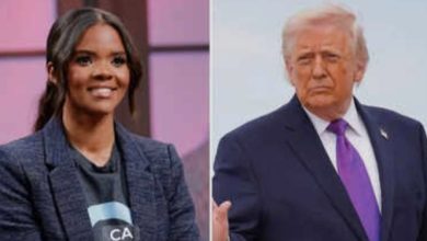 Candace Owens and President Trump.