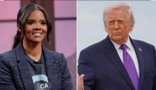 Candace Owens and President Trump.
