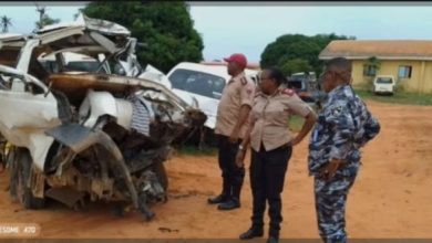 Night Horror in Anambra: 8 Killed as Bus Slams Into Tanker