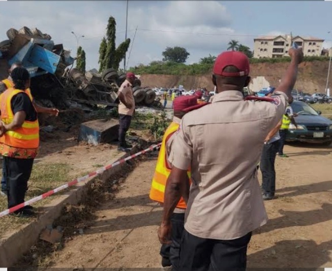 Night Horror in Anambra: 8 Killed as Bus Slams Into Tanker