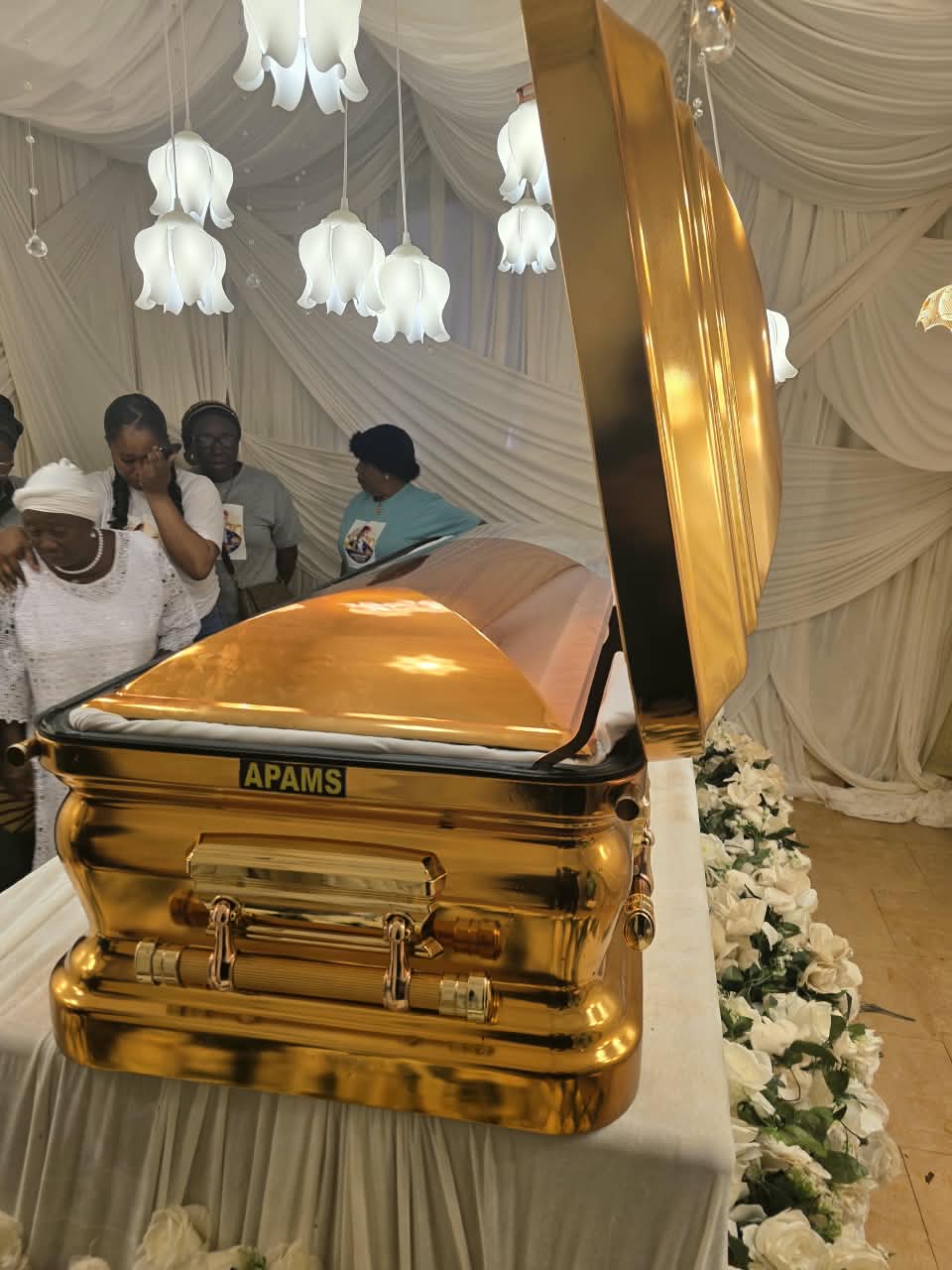 Igbo Billionaire Onwa Global Buries Father With High-End Copper Casket in Imo