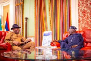 President Tinubu receives former President Goodluck Jonathan in Aso Villa