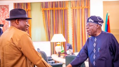 President Tinubu receives former President Goodluck Jonathan in Aso Villa