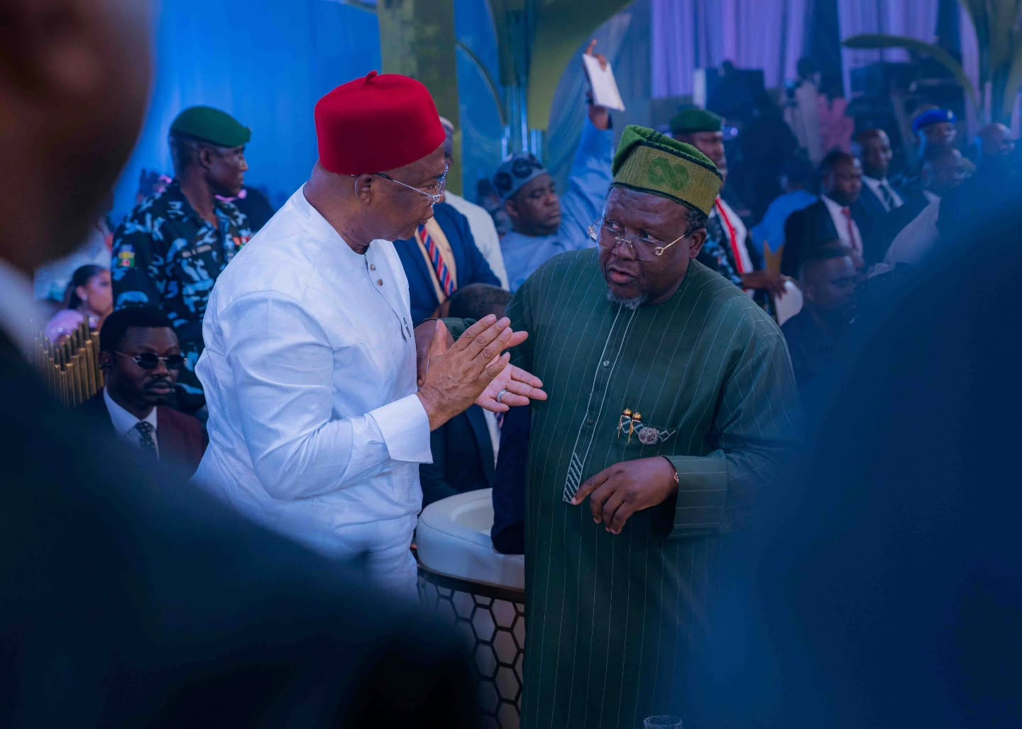 Uzodimma Joins Delta Governor Oborevwori, Family as Son Weds Tobore Arigbodi in Asaba