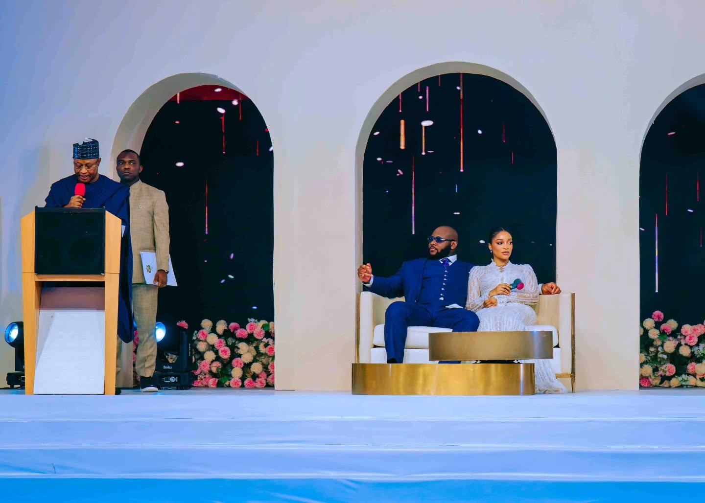 Uzodimma Joins Delta Governor Oborevwori, Family as Son Weds Tobore Arigbodi in Asaba