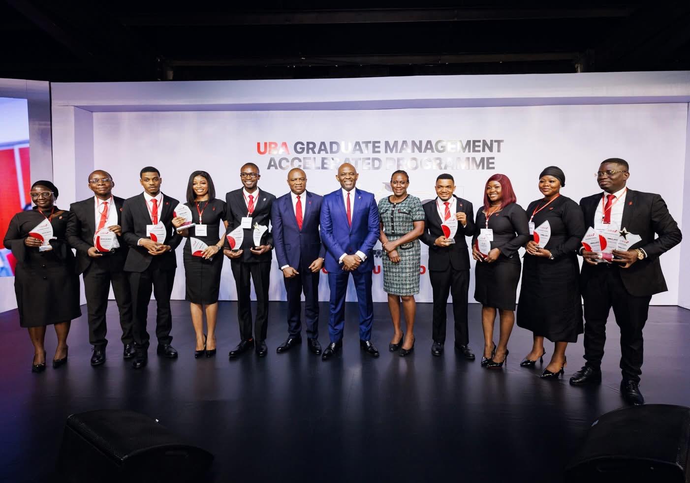Tony Elumelu with the Management Team 