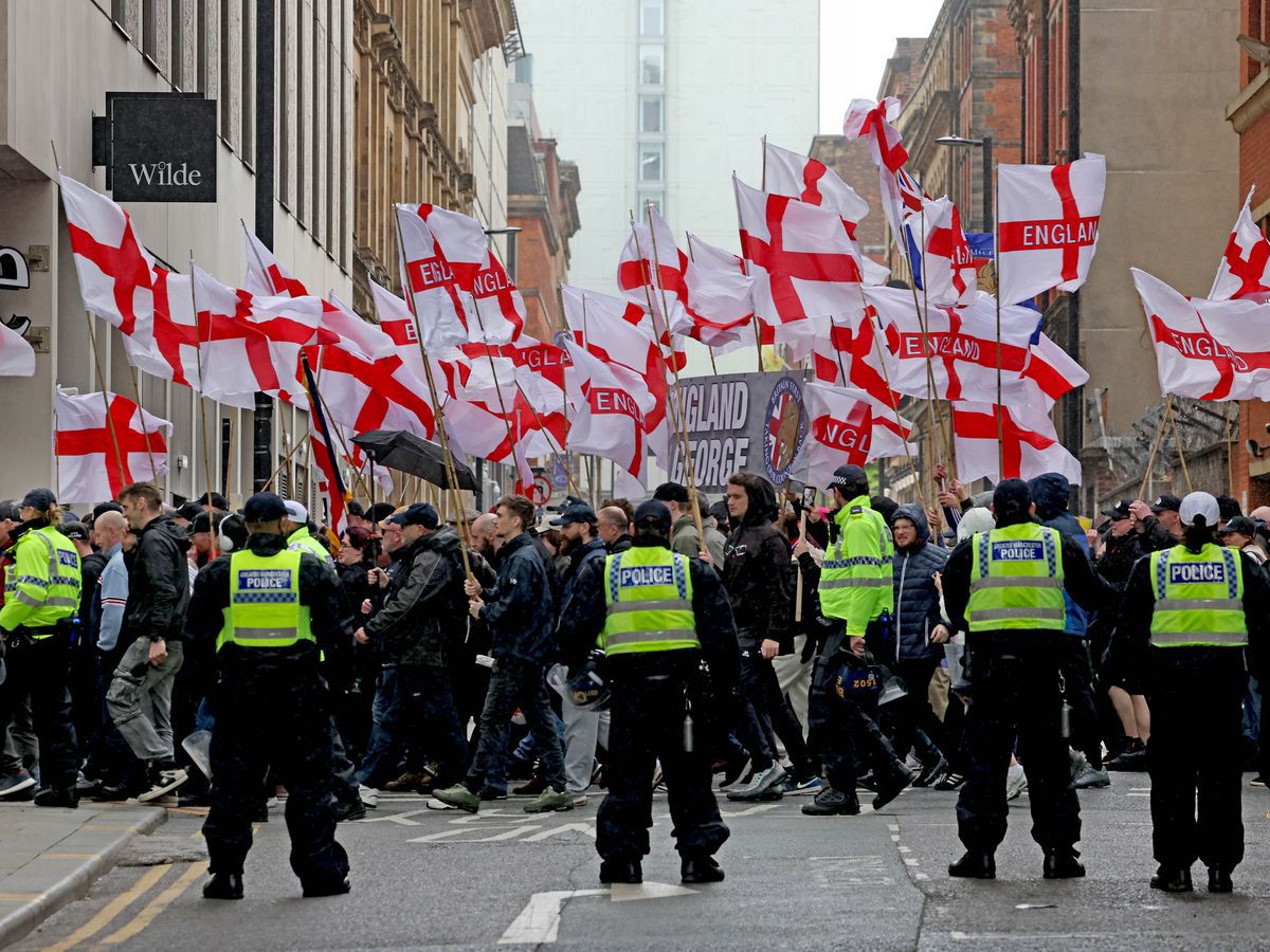 Britain First March in Manchester