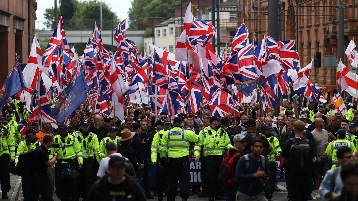 Britain First March in Manchester