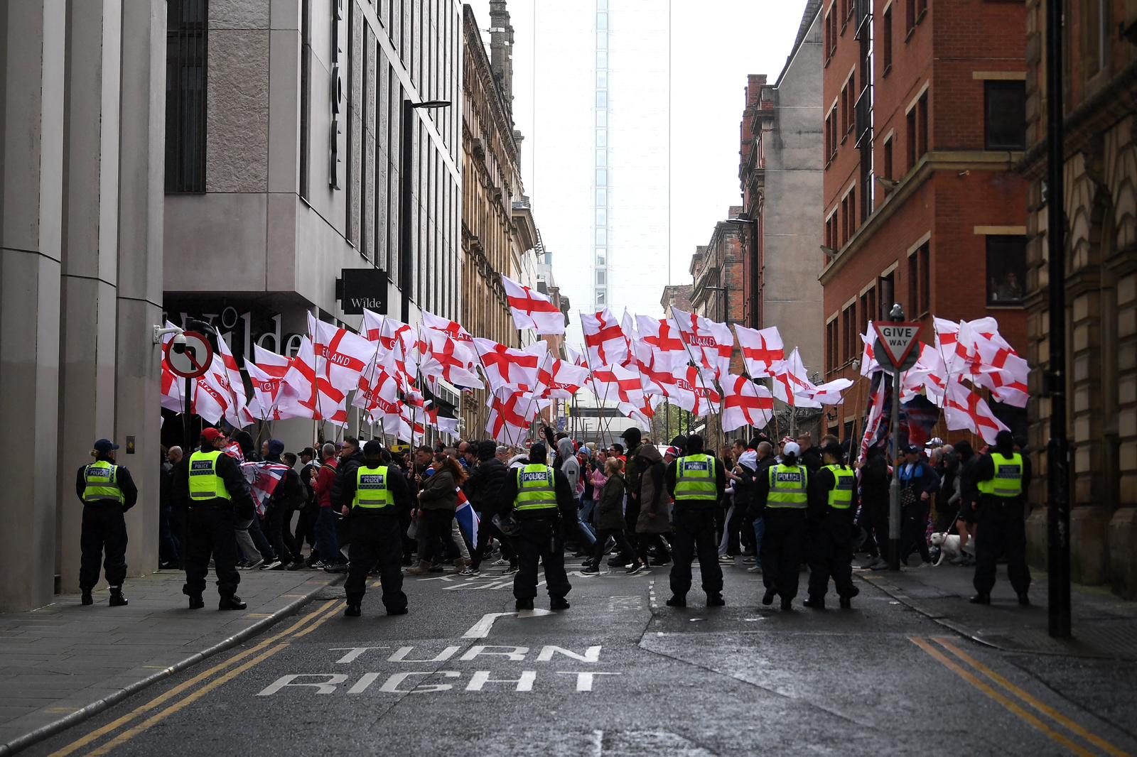 Britain First March in Manchester