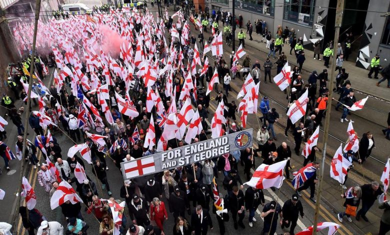 Britain First March in Manchester