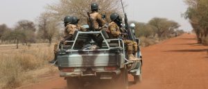 Soldiers from Burkina Faso patrol on the road of Gorgadji in the Sahel region, Burkina Faso, March 3, 2019. | Photo Credited to REUTERS