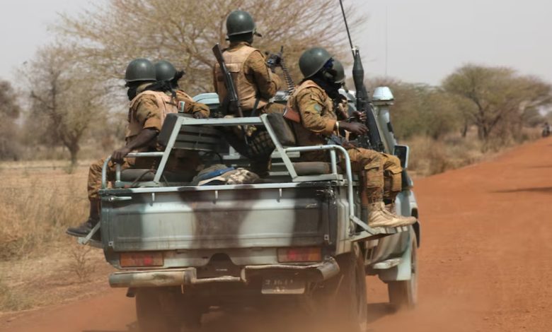 Soldiers from Burkina Faso patrol on the road of Gorgadji in the Sahel region, Burkina Faso, March 3, 2019. | Photo Credited to REUTERS
