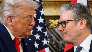 Donald Trump and Sir Keir Starmer